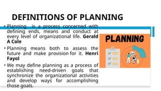 Defining Planning Principles of Management Introduction (Basics) | PPTX