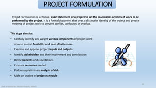 Unit 3 Project Environment - Project Identification and Formation | PPTX