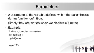 Function Parameter Def UNIT 3 python.pptx
