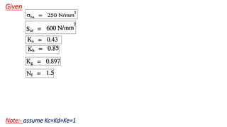 Given
Note:- assume Kc=Kd=Ke=1
 