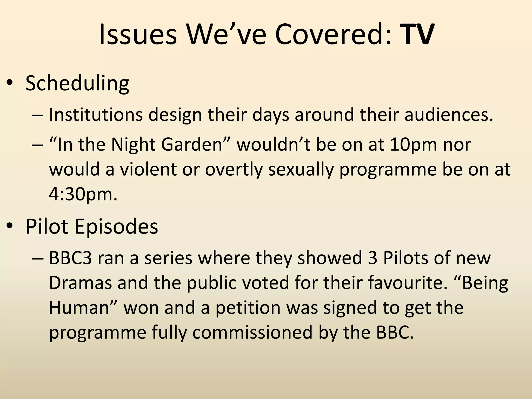 How products are suited to certain demographics