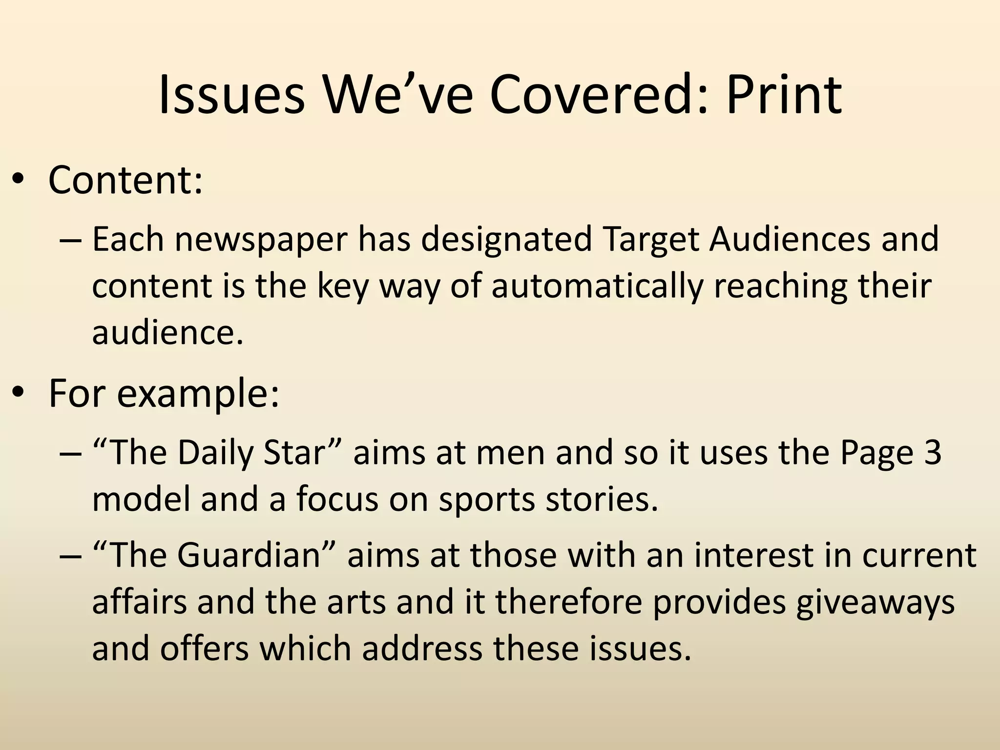 Issues We’ve CoveredResearch Methods: