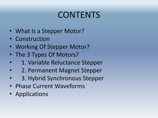 Unit 3 steppermotors | PPTX