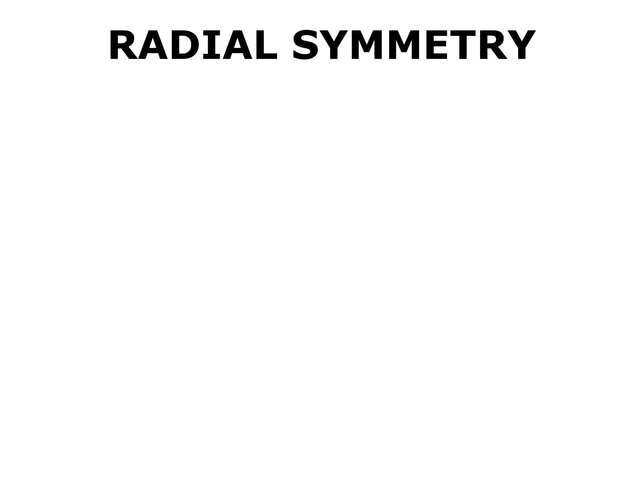 RADIAL SYMMETRY 