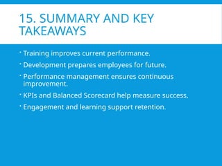 Comprehensive Training, Development, and Performance Management ...