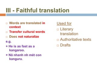 Unit 3 translation methods | PPT