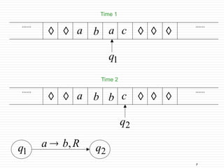 7
......
......
   

a b c
a
Time 1
1
q 2
q
R
b
a ,

......
......
   

a b c
b
Time 2
1
q
2
q
 