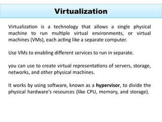 Comprehensive Overview of Virtualization Technologies and Hypervisors ...