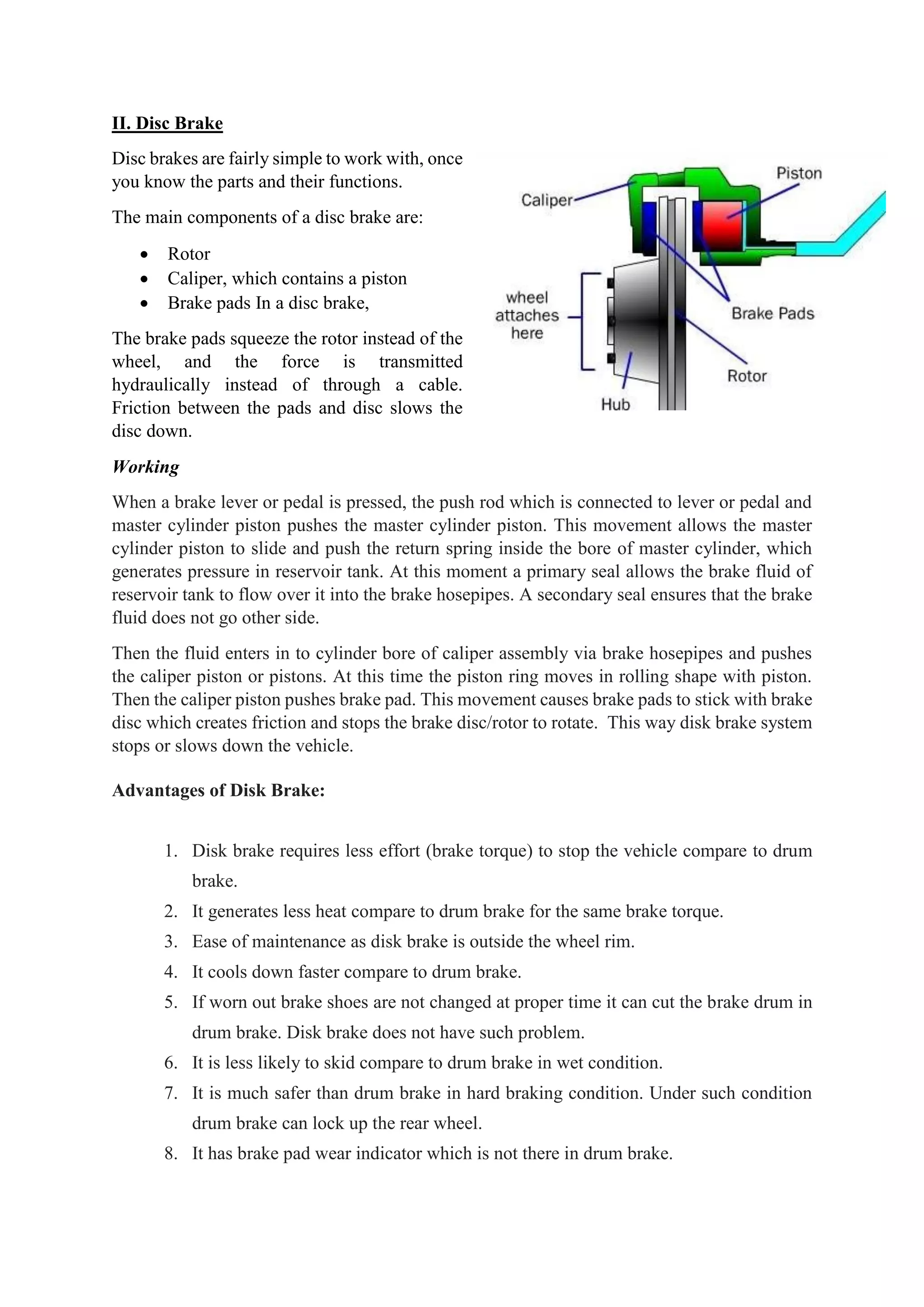 Unit 3 : Wheels,Tyre and Braking System | PDF