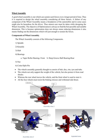 Unit 3 : Wheels,Tyre and Braking System | PDF