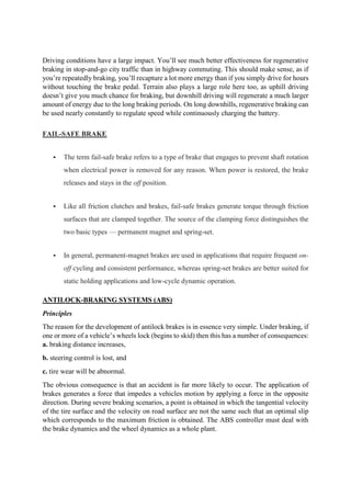 Unit 3 : Wheels,Tyre and Braking System | PDF