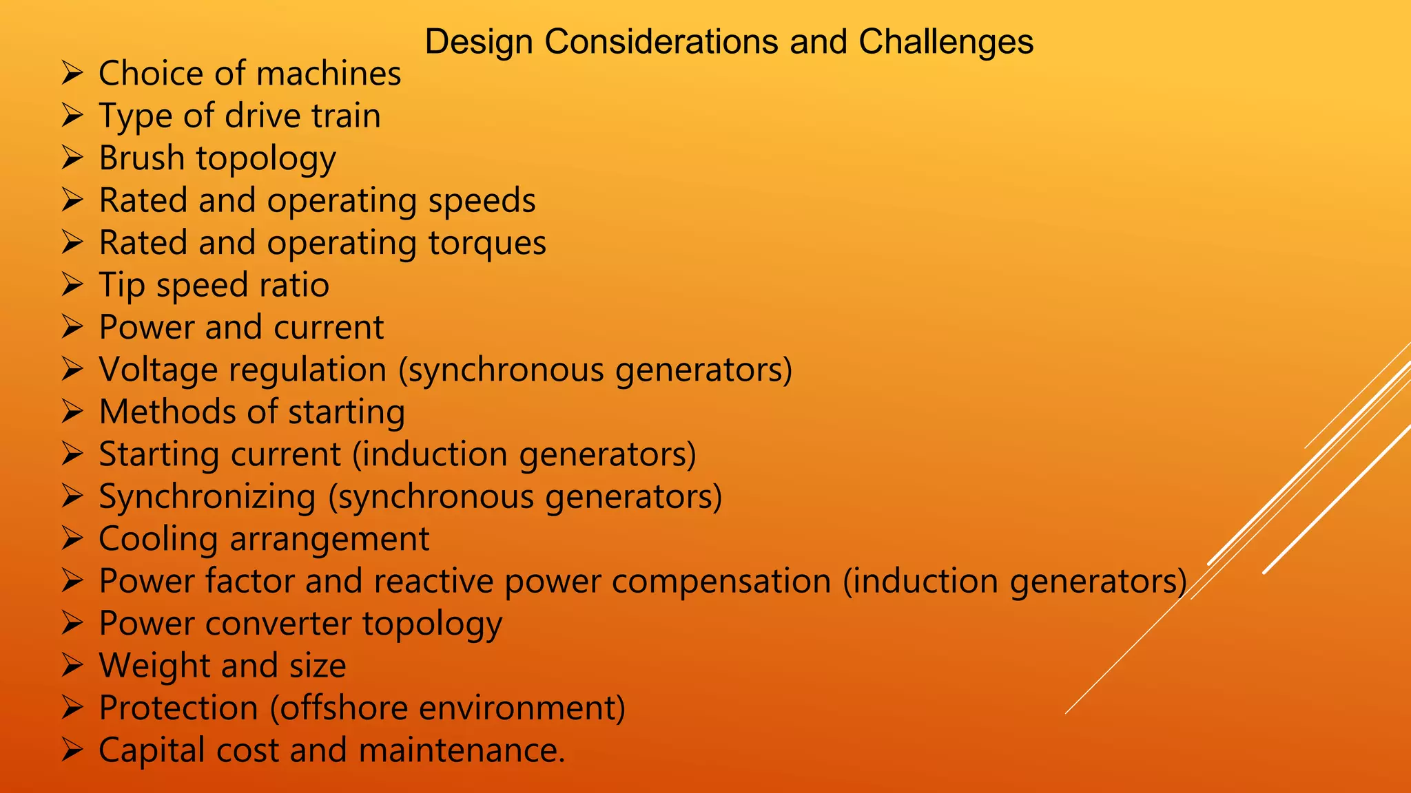 Wind energy - wind generator types