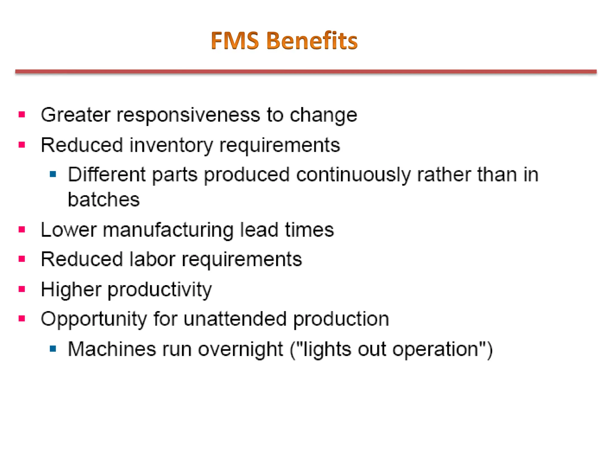 UNIT 4-002356566 - FLEXIBLE MANUFACTURING SYSTEM (FMS) AND AUTOMATED ...
