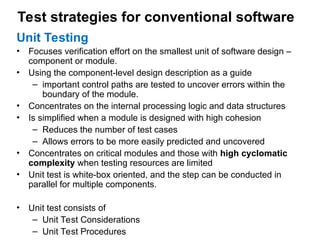 SOFTWARE ENGINEERING unit4-1 CLASS notes in pptx 2nd year | PPT
