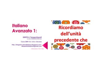 Ricordiamo
                                     dell’unità
                                  precedenteche
Ottimizzazione 1024 x 768 p
                              1

                                         …
 