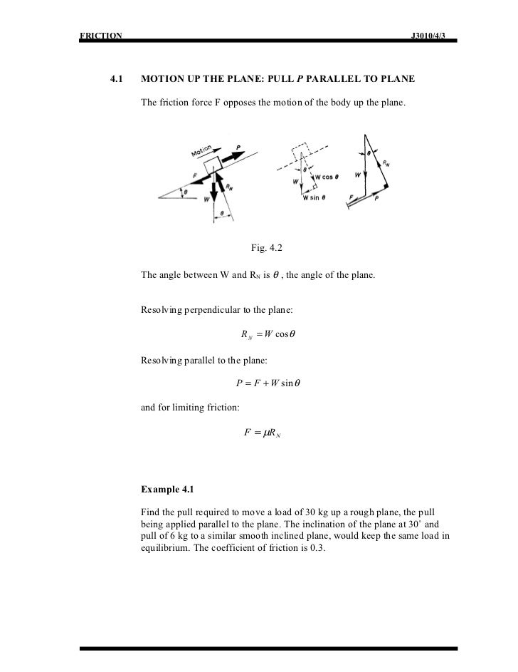 Limiting Friction Examples