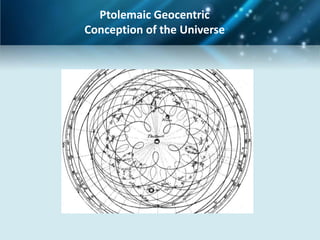 Ptolemaic Geocentric
Conception of the Universe
 