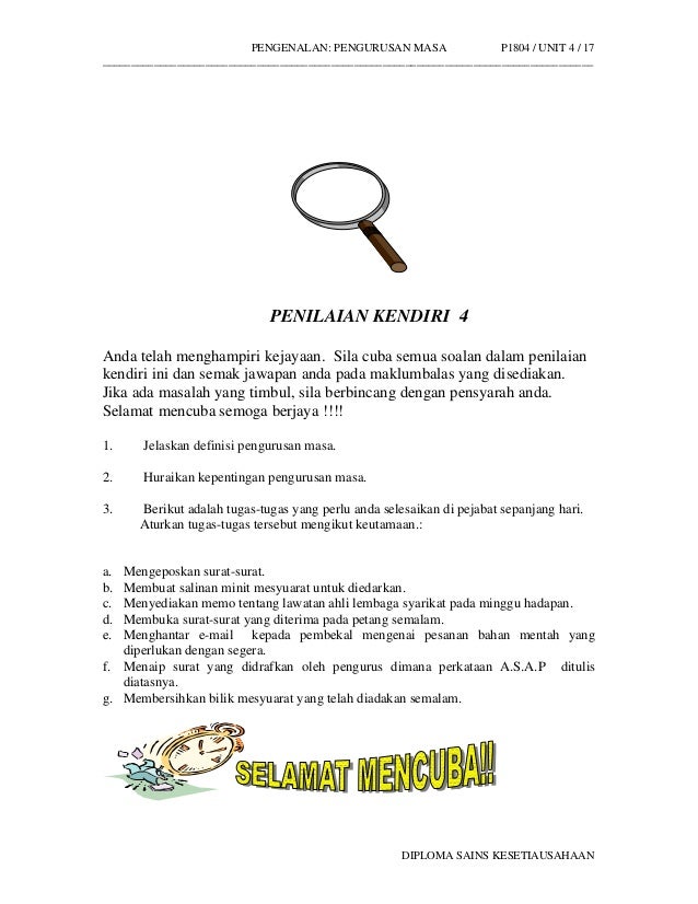 Jawapan Kuiz Epsa Pengurusan Masa  Escuelainfantilheidiland