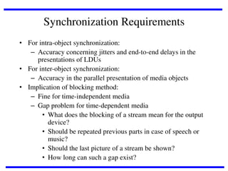 Synchronization In Multimedia MULTIMEDIA COMMUNICATION & NETWORKS | PDF