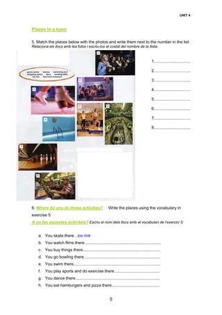 Unit 4. ANGLÈS. ALUMNAT NEE. | PDF