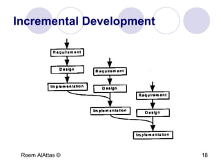 Reem AlAttas © 18
Incremental Development
 