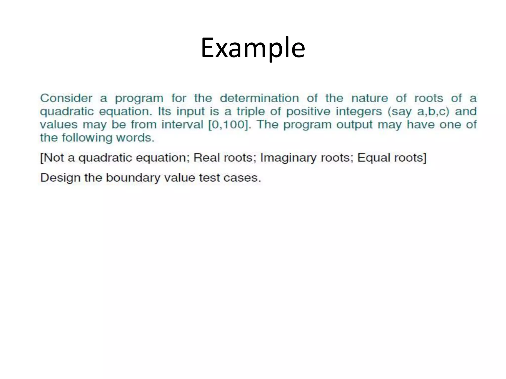 Example
 
