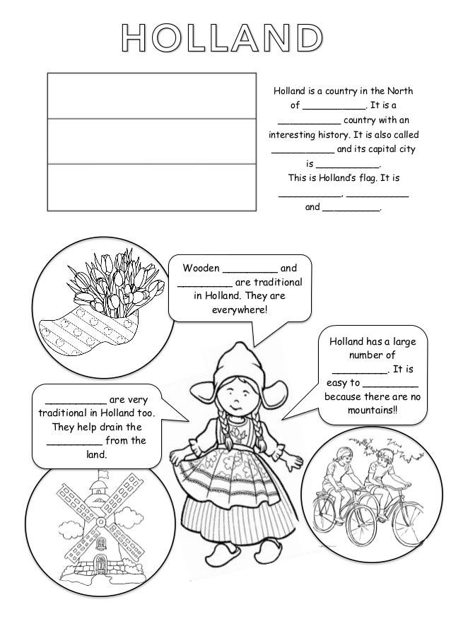 Netherlands Coloring Page Coloring Pages