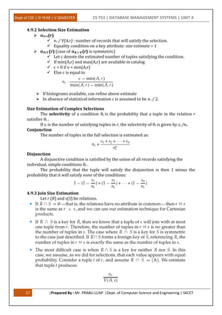 query processing and optimization | pdf | database... Query Processing, Query Optimization and Transaction | PDF