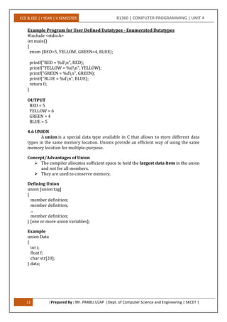 Structures and Pointers | PDF