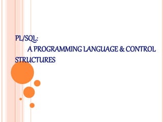 ORACLE PL/SQL | PPT