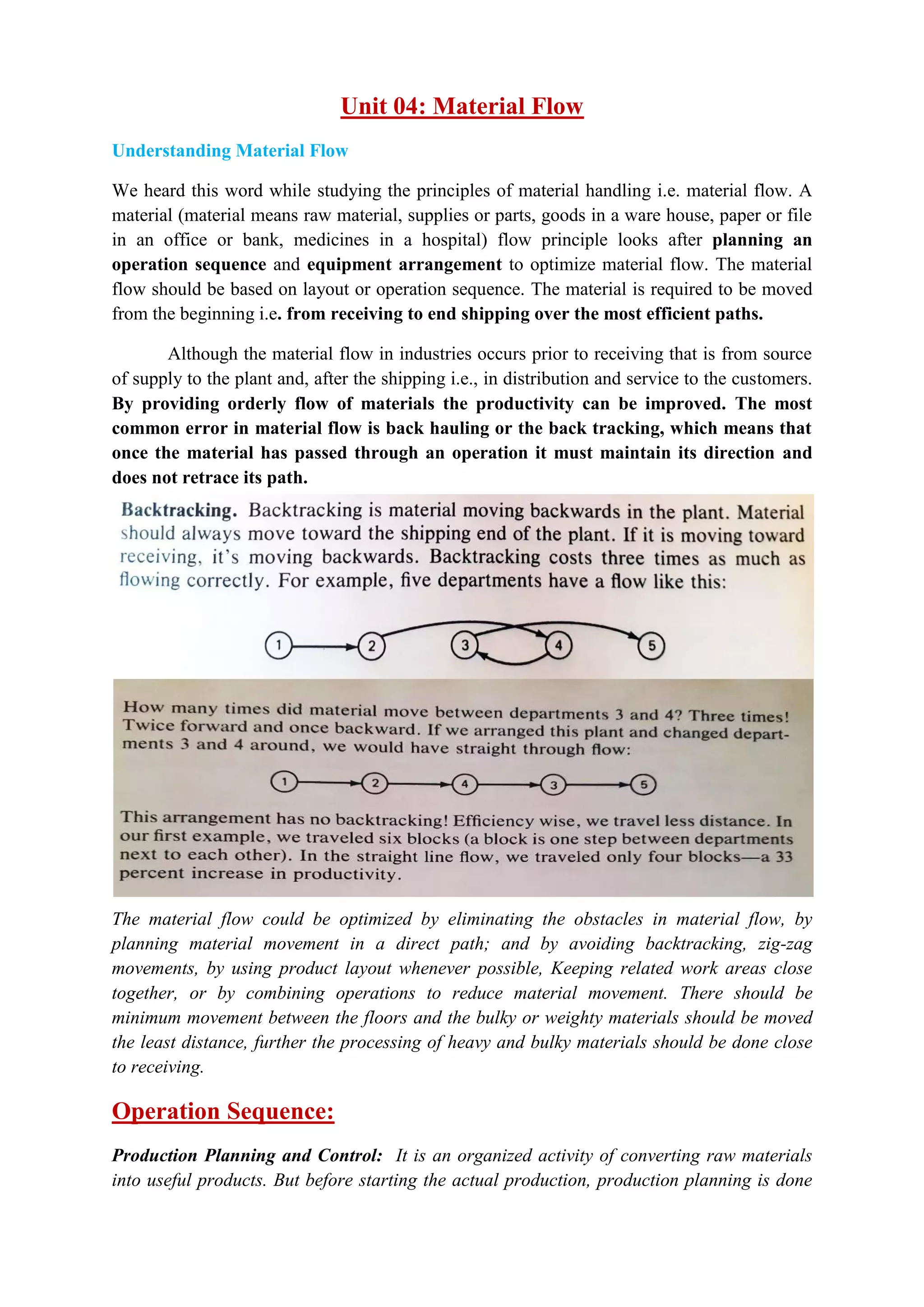 Material Flow in Material Handling Equipments | PDF