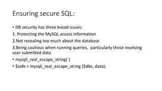 PHP with MySQL | PPT