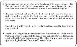 Lambdas, Collections Framework, Stream API | PPTX