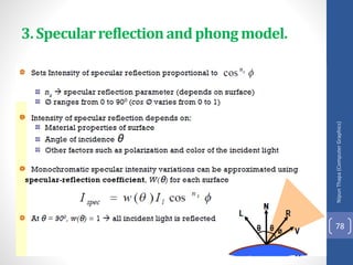 Nipun
Thapa
(Computer
Graphics)
78
3. Specularreflectionand phong model.
 
