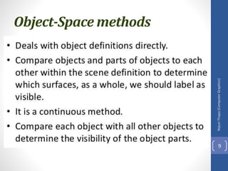 Object-Space methods
Nipun
Thapa
(Computer
Graphics)
9
 