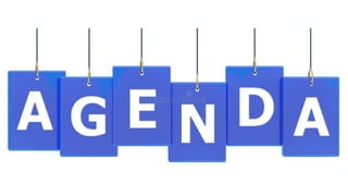 Have an agenda
 