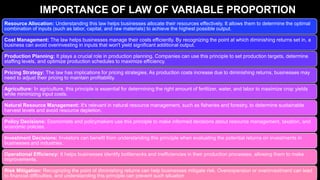 Law of Variable Proportion | PPTX