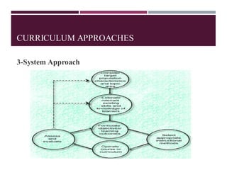 CURRICULUM APPROACHES
3-System Approach
 