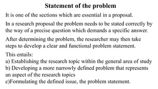Functional Problem Statement UNIT 4. PPTX writing Research methodology | PPTX