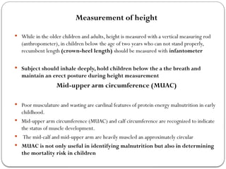 Recumbent Length Assessment of nutritional status Direct and indirect methods | PPTX
