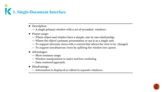 1. Single-Document Interface
 