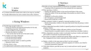 1. Active
Window
2. Opening a
Window
3. Sizing Windows
 