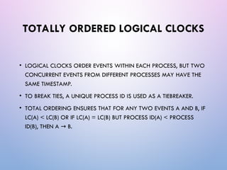Standardized Process Clock Unit- 4, Time and Global States Clocks, events and process states | PPT