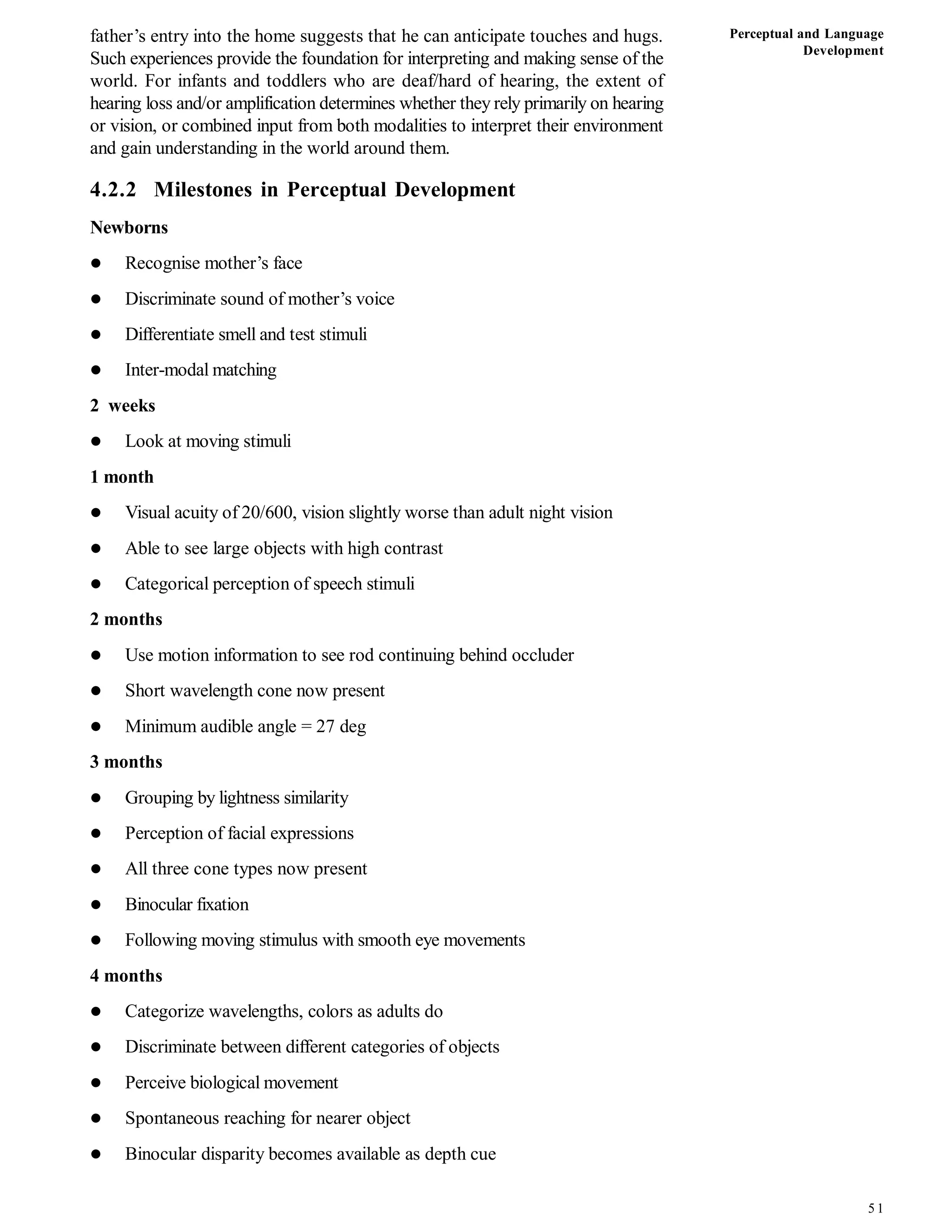 Perceptualnd Language Development in human | PDF