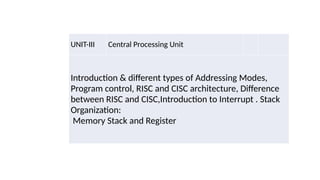 Instructions, Instruction set and its types | PPTX