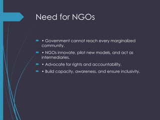 Role of NGO in Rural and Urban Setting.. | PPTX