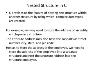 Nesting In Code Unit 4 programming in c cs3251 sem2.pptx