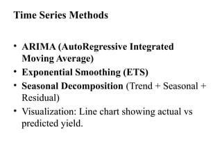 Unit 4_Prediction techniques in Agriculture.pptx