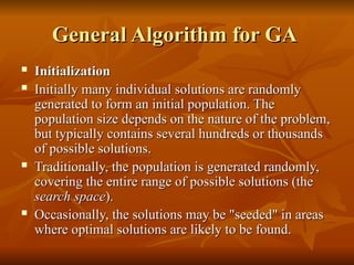 Initialization In Genetic Algorithm Genentic Algorithm: Genentic Programming | PPT