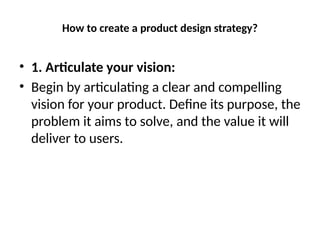 Comprehensive Guide to Product Design and Strategy for Market Success ...